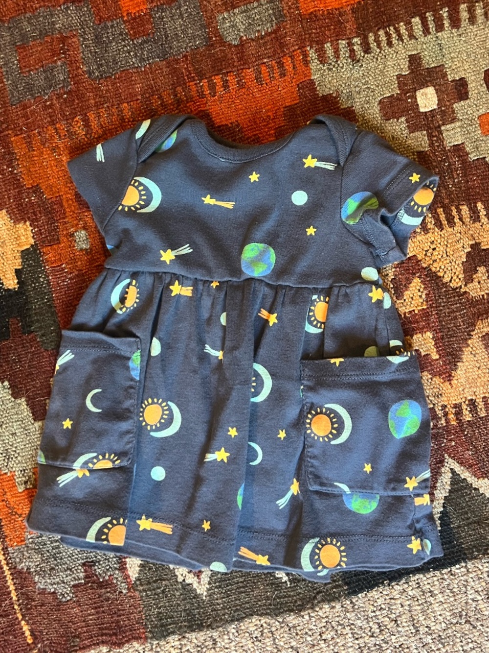 Hanna Andersson Space Dress, 3-6 mon/60cm